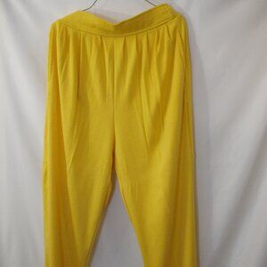 Oriana dark yellow knit pants   L